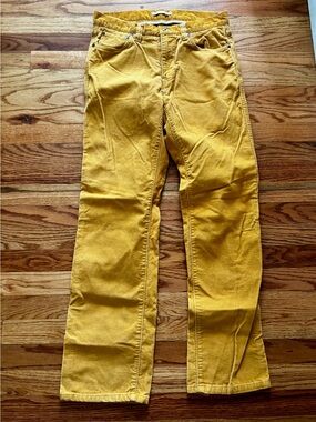 L.L. Bean Men's Mustard Yellow Chino Pants